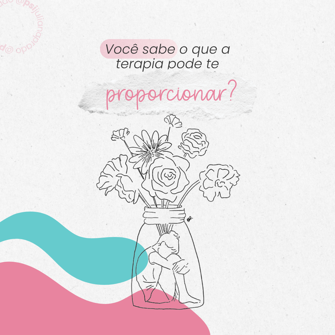 Ilustração sobre os benefícios da terapia